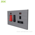 45A Cooker Unit Outlet Stainless Steel durable socket
